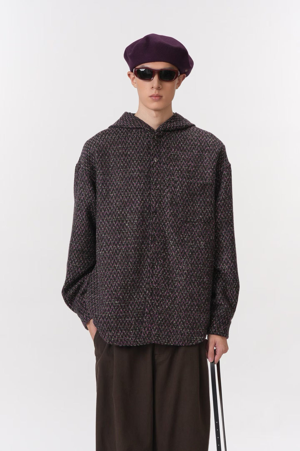 Twilight Texture Hooded Overshirt