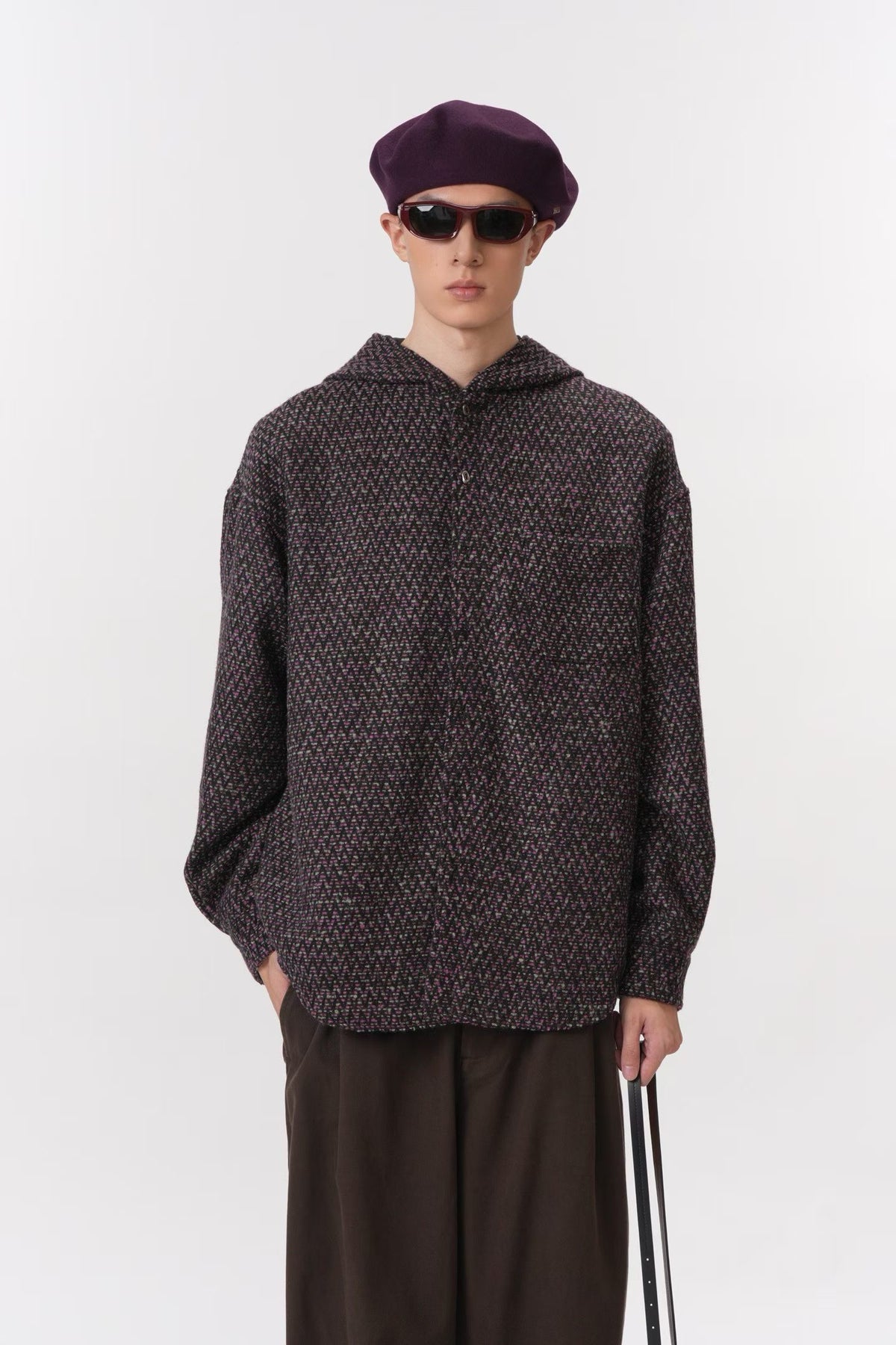 Twilight Texture Hooded Overshirt
