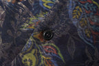 Navy Botanical Paisley Overshirt