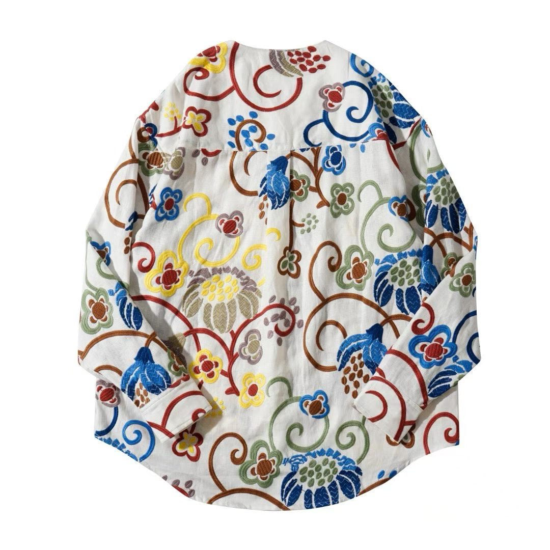 Sunlit Garden Embroidered Shirt