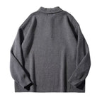 Knit Polo Sweater with Embroidered Collar