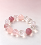 Rose Frost Beaded Bracelet