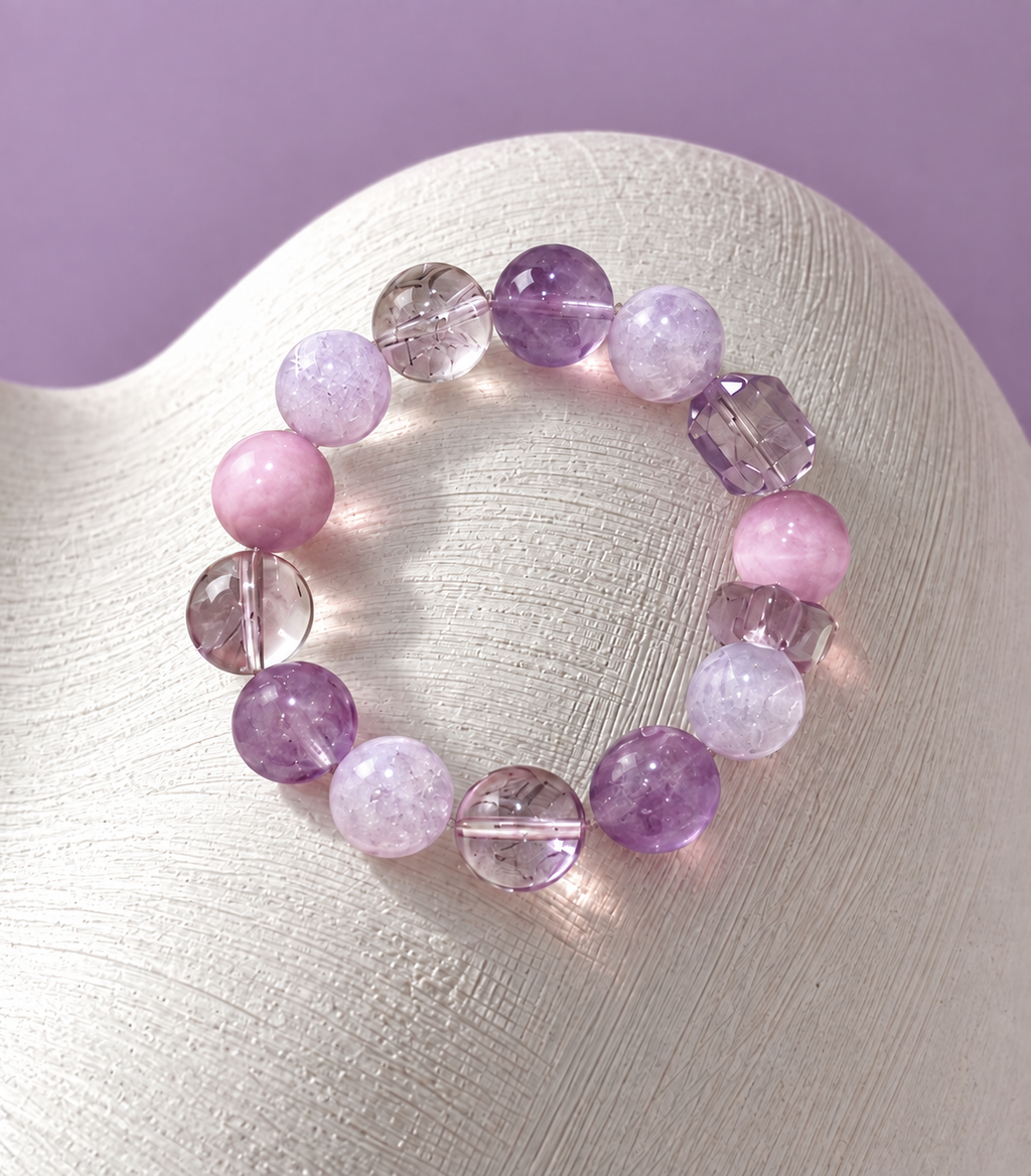 Lilac Reverie Beaded Bracelet