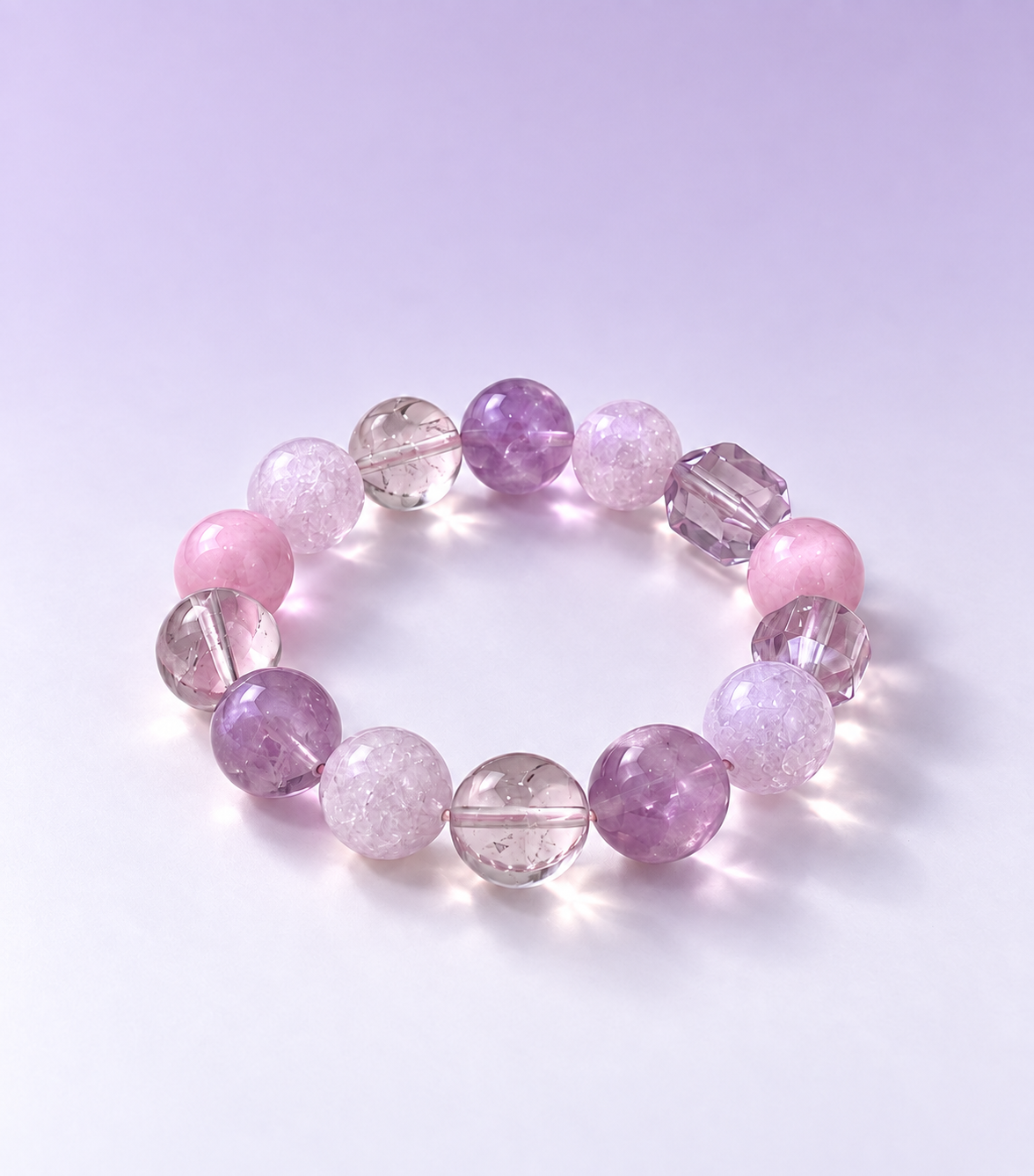 Lilac Reverie Beaded Bracelet