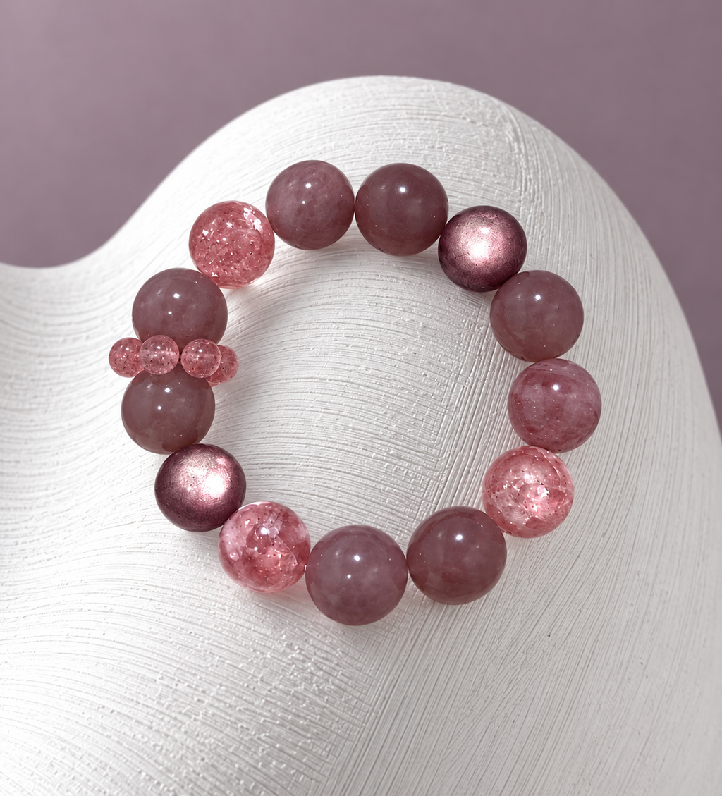 Mulberry Haze Beaded Bracelet