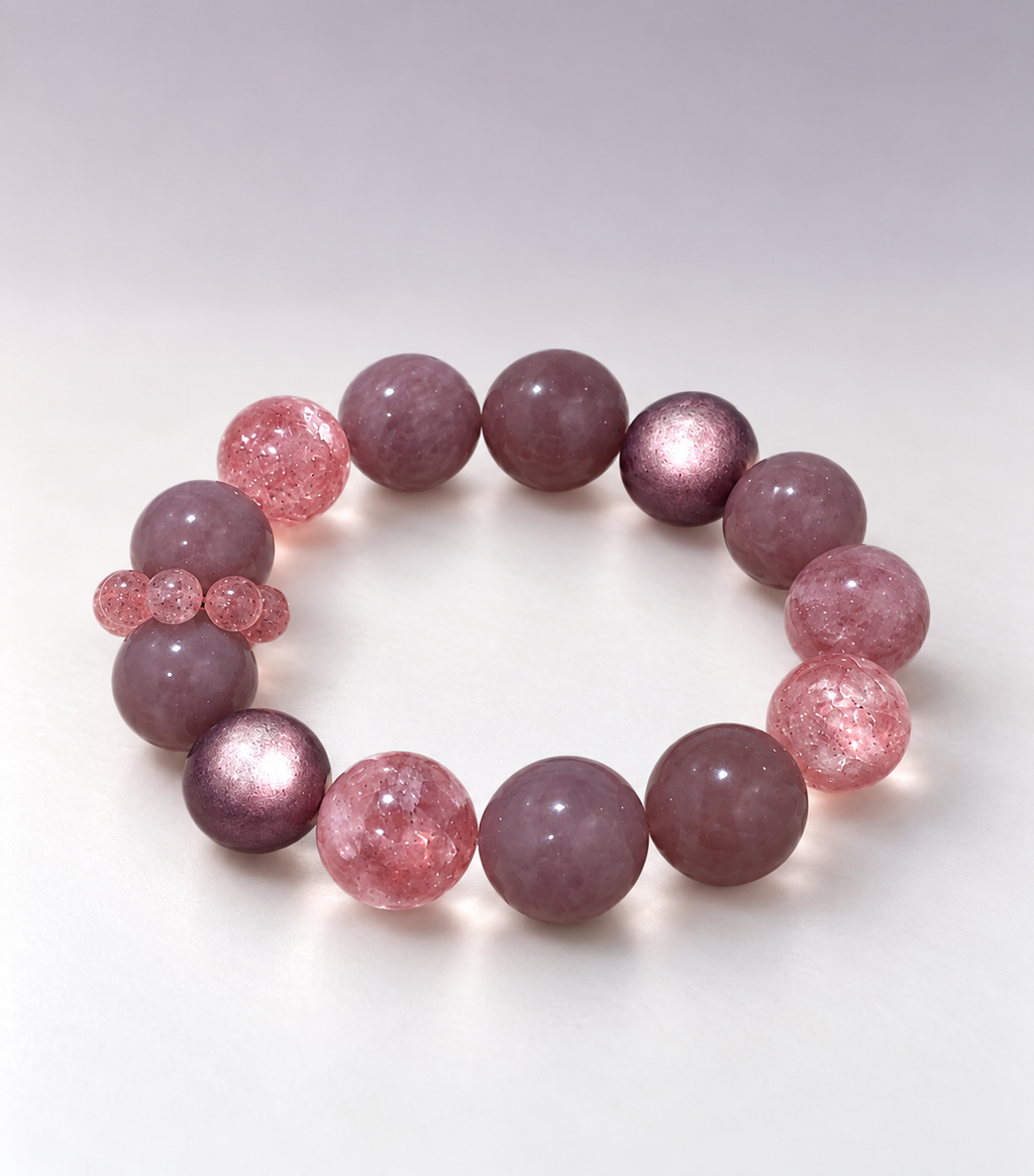 Mulberry Haze Beaded Bracelet