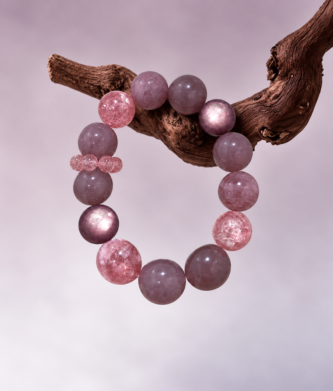Mulberry Haze Beaded Bracelet