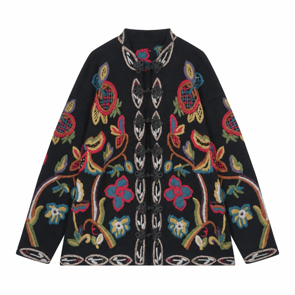 The Tashi Signature Handcrafted Floral Jacket
