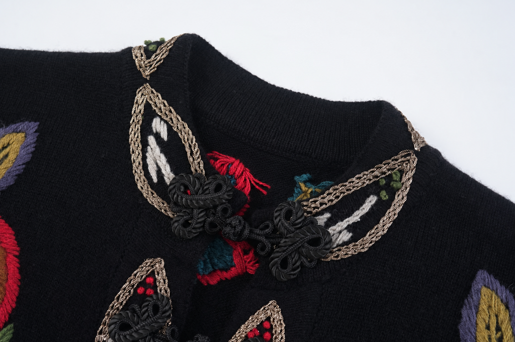 The Tashi Signature Handcrafted Floral Jacket