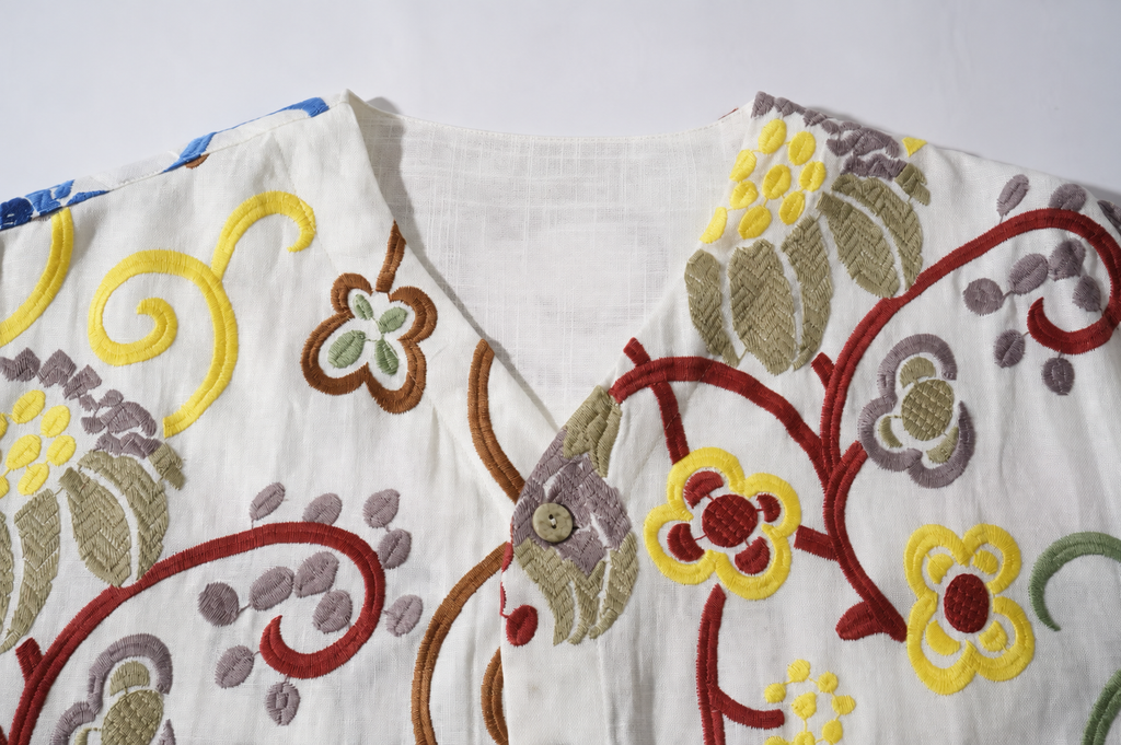 Sunlit Garden Embroidered Shirt