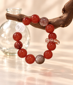 Scarlet Ember Beaded Bracelet