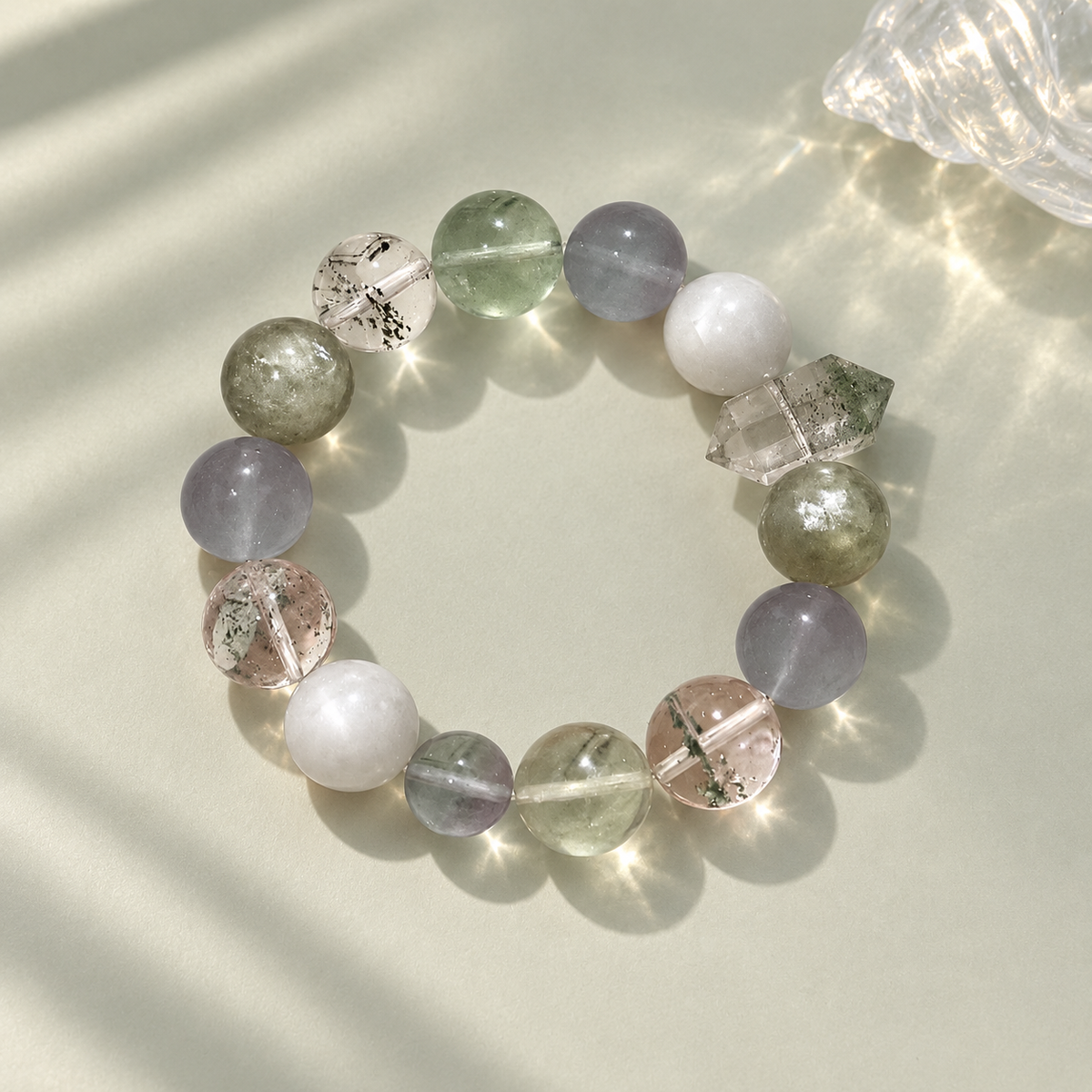 Woodland Mist Beaded Bracelet