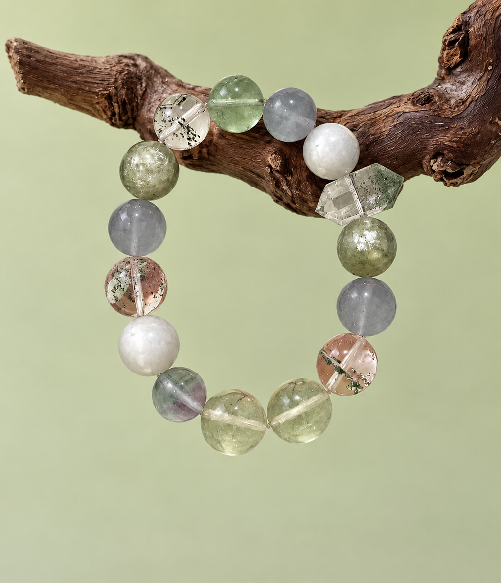 Woodland Mist Beaded Bracelet