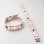 Blush Pearl Crystal Dog Collar