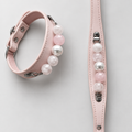 Blush Pearl Crystal Dog Collar