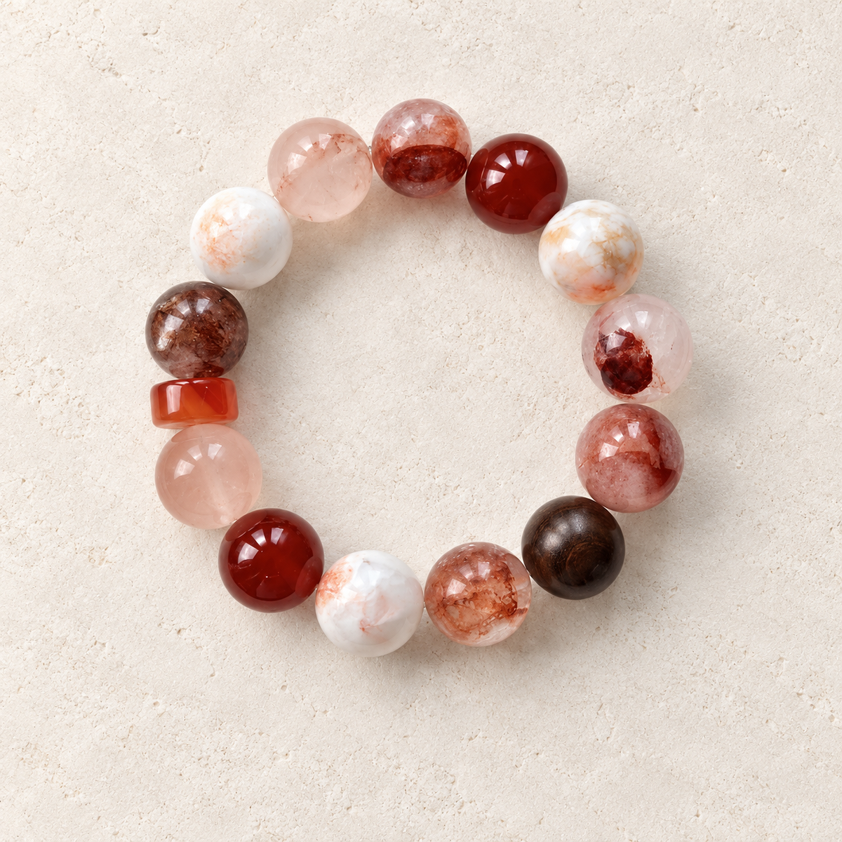 Ember Glow Beaded Bracelet