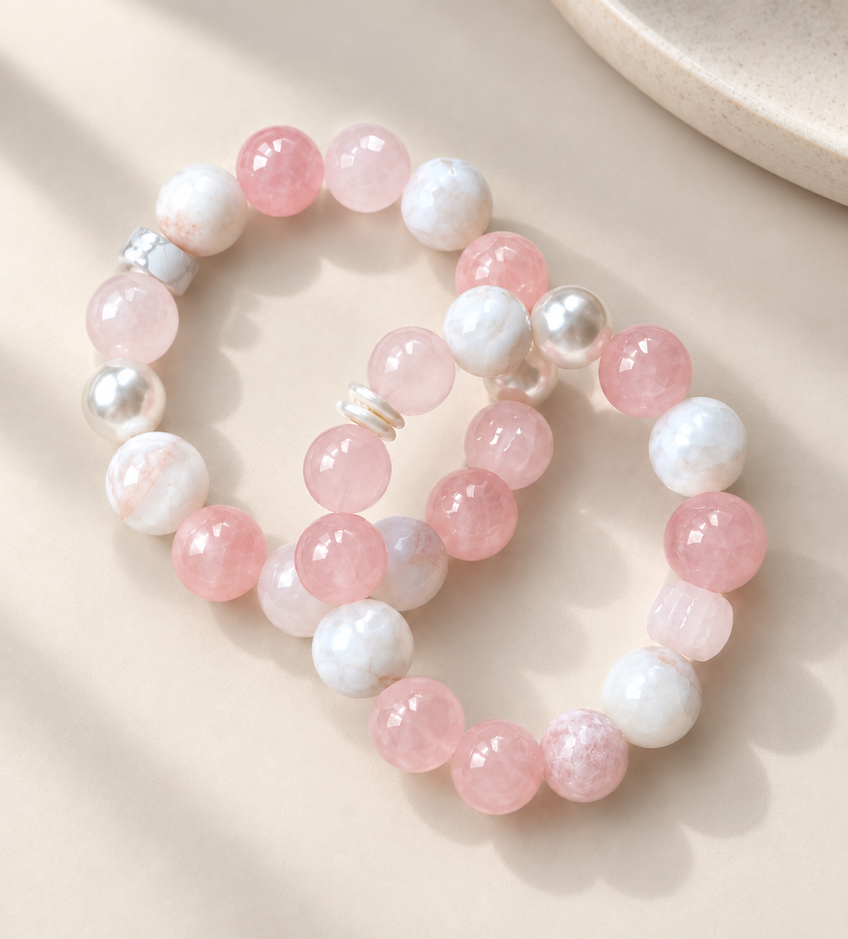 Petal Glow Beaded Bracelet