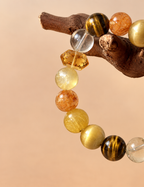 Golden Solstice Beaded Bracelet