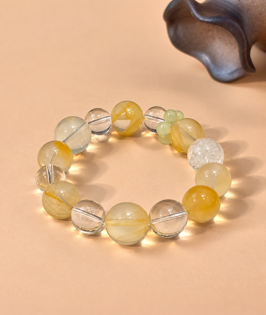 Honey Dew Beaded Bracelet