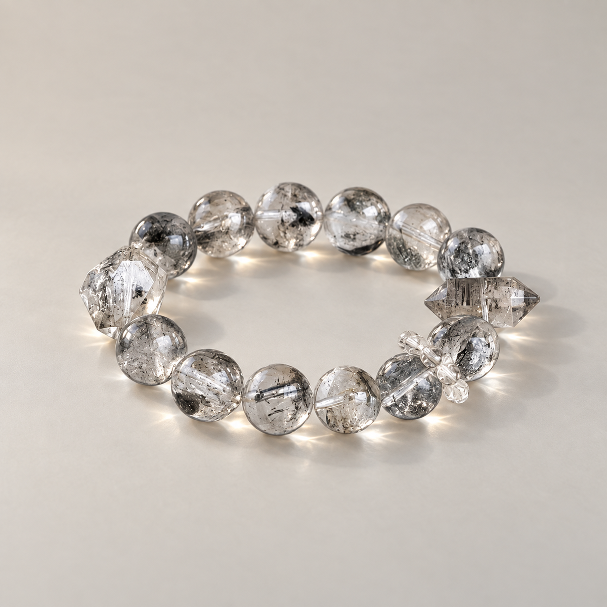 Ink Veil Beaded Bracelet