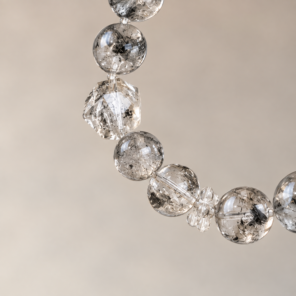 Ink Veil Beaded Bracelet