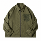 Garment-Dyed Cotton Twill Chore Jacket