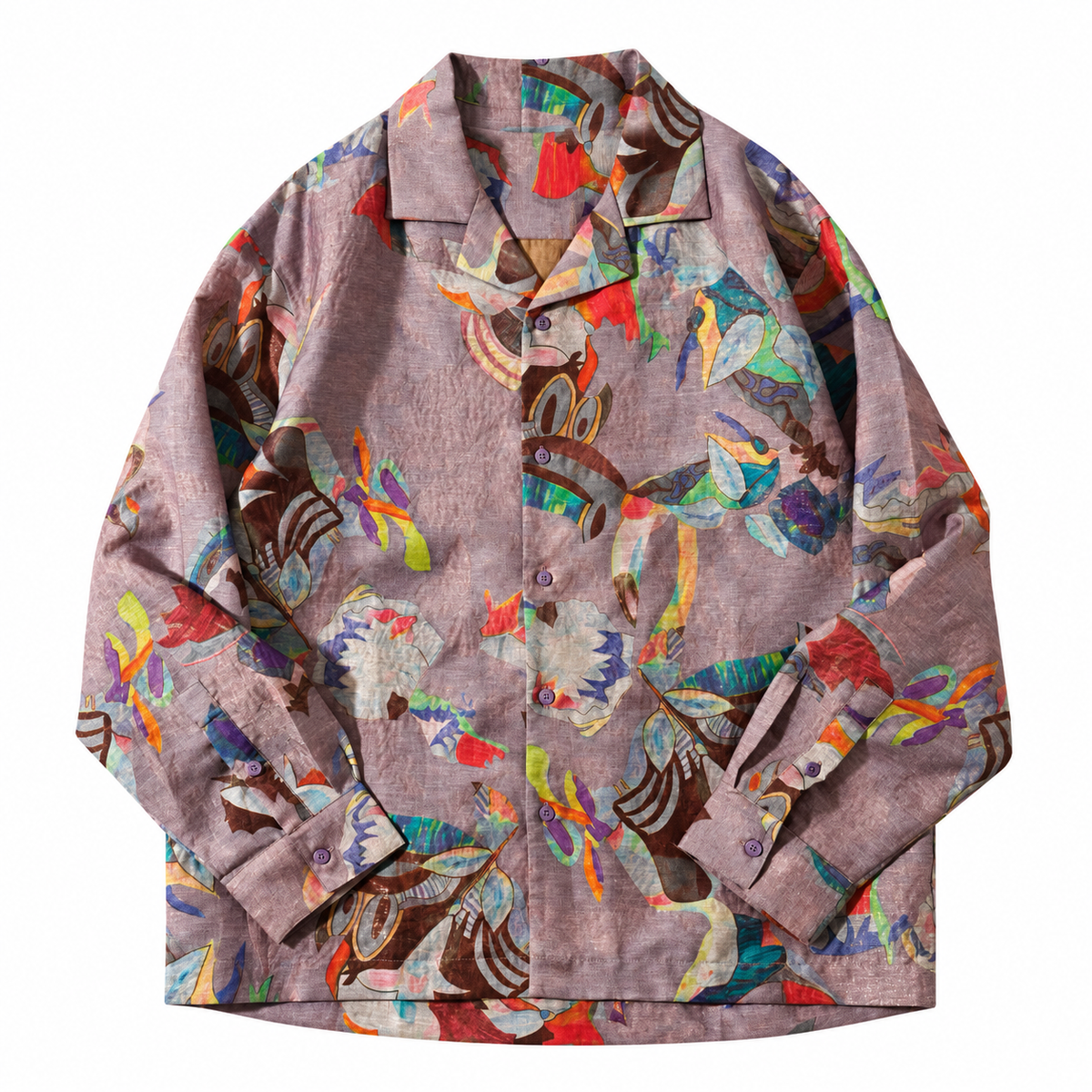 Mauve Artistic Overshirt