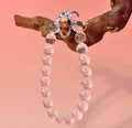 Blush Glow Rose Quartz Bubble Bead Bracelet