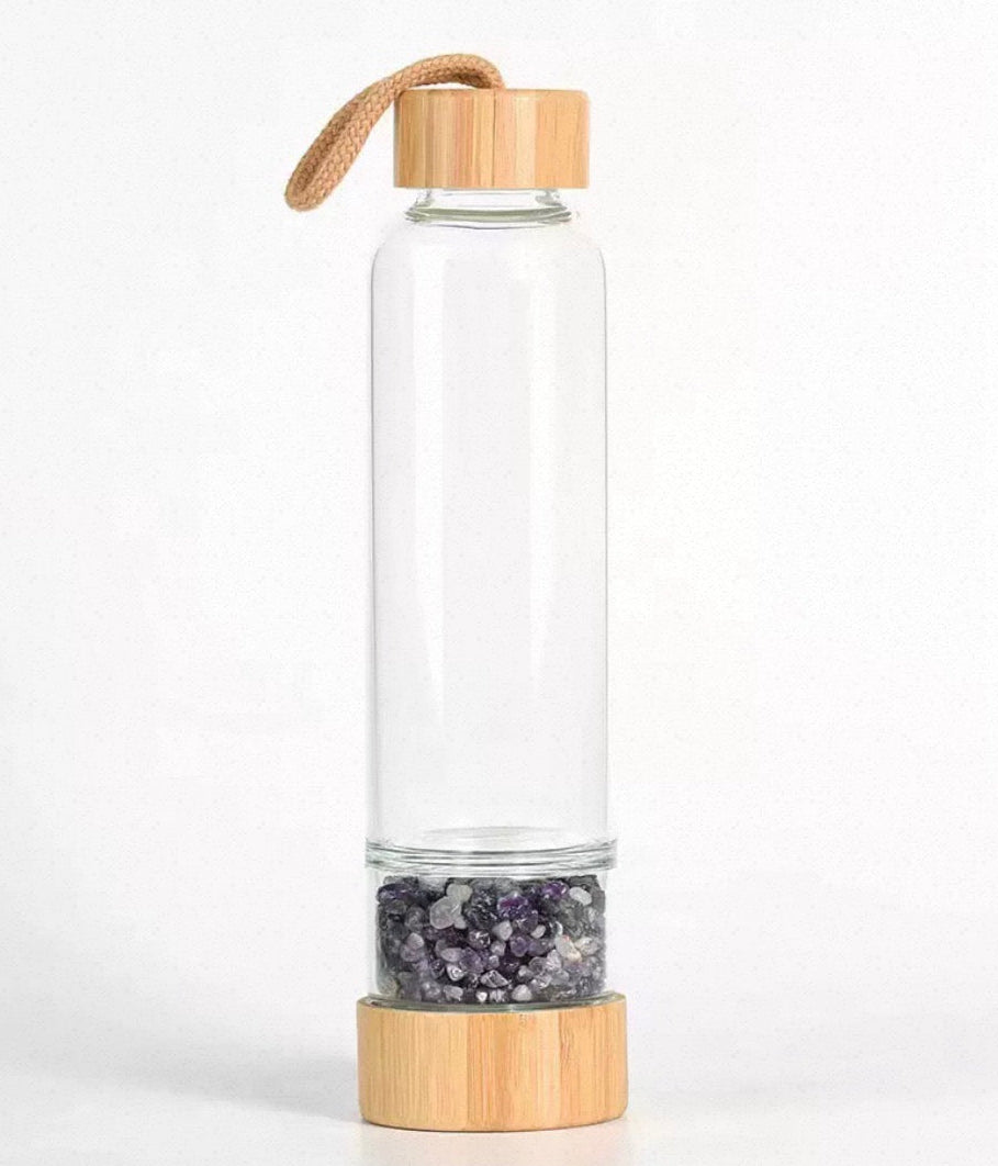 Violet Stillness Crystal Water Bottle