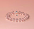 Blush Glow Rose Quartz Bubble Bead Bracelet