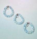 Ocean Glow Aquamarine Bubble Bead Bracelet