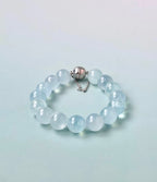 Ocean Glow Aquamarine Bubble Bead Bracelet