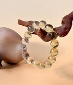 Golden Glow Citrine Bubble Bead Bracelet