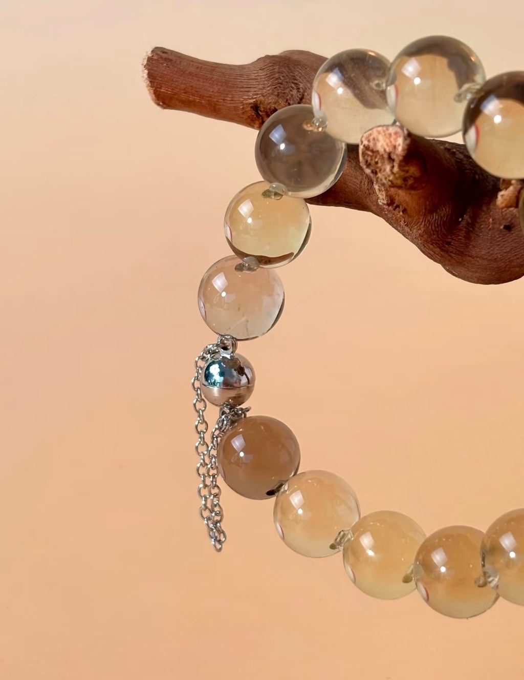 Golden Glow Citrine Bubble Bead Bracelet