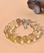 Golden Glow Citrine Bubble Bead Bracelet