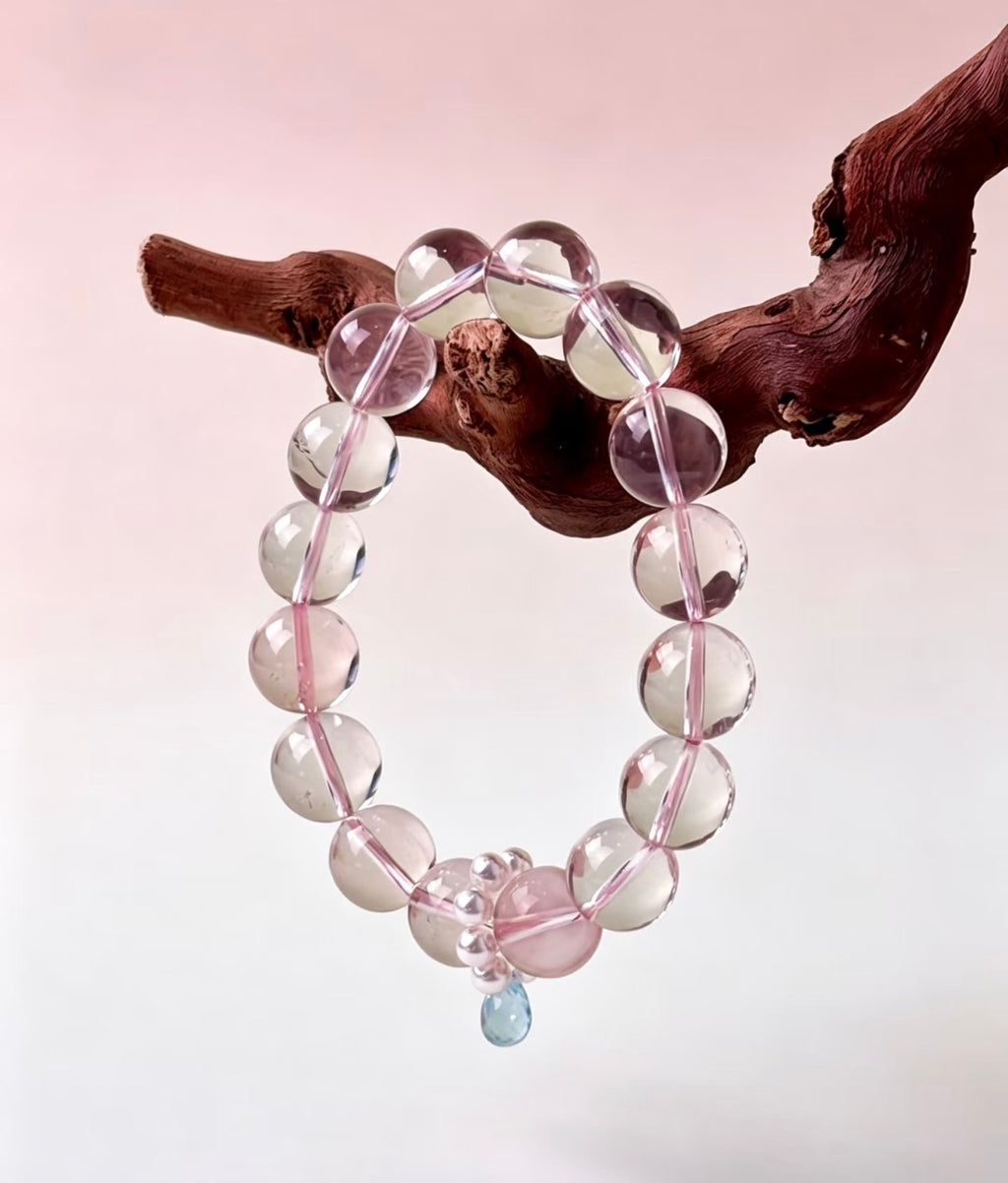 Blush Dew Rose Quartz Bracelet