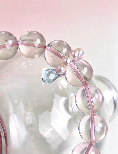 Blush Dew Rose Quartz Bracelet