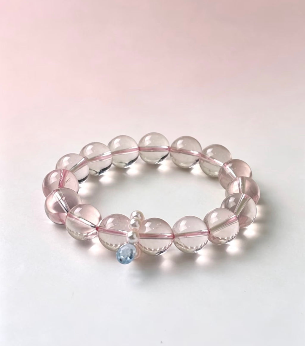 Blush Dew Rose Quartz Bracelet