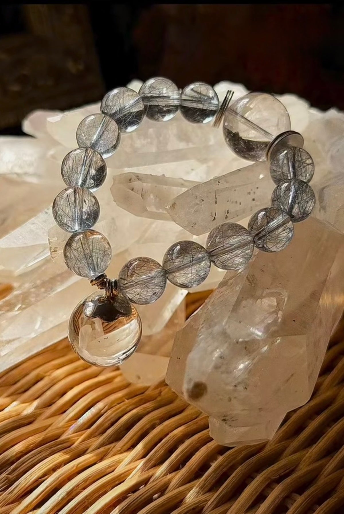 Steel Rutilated Quartz