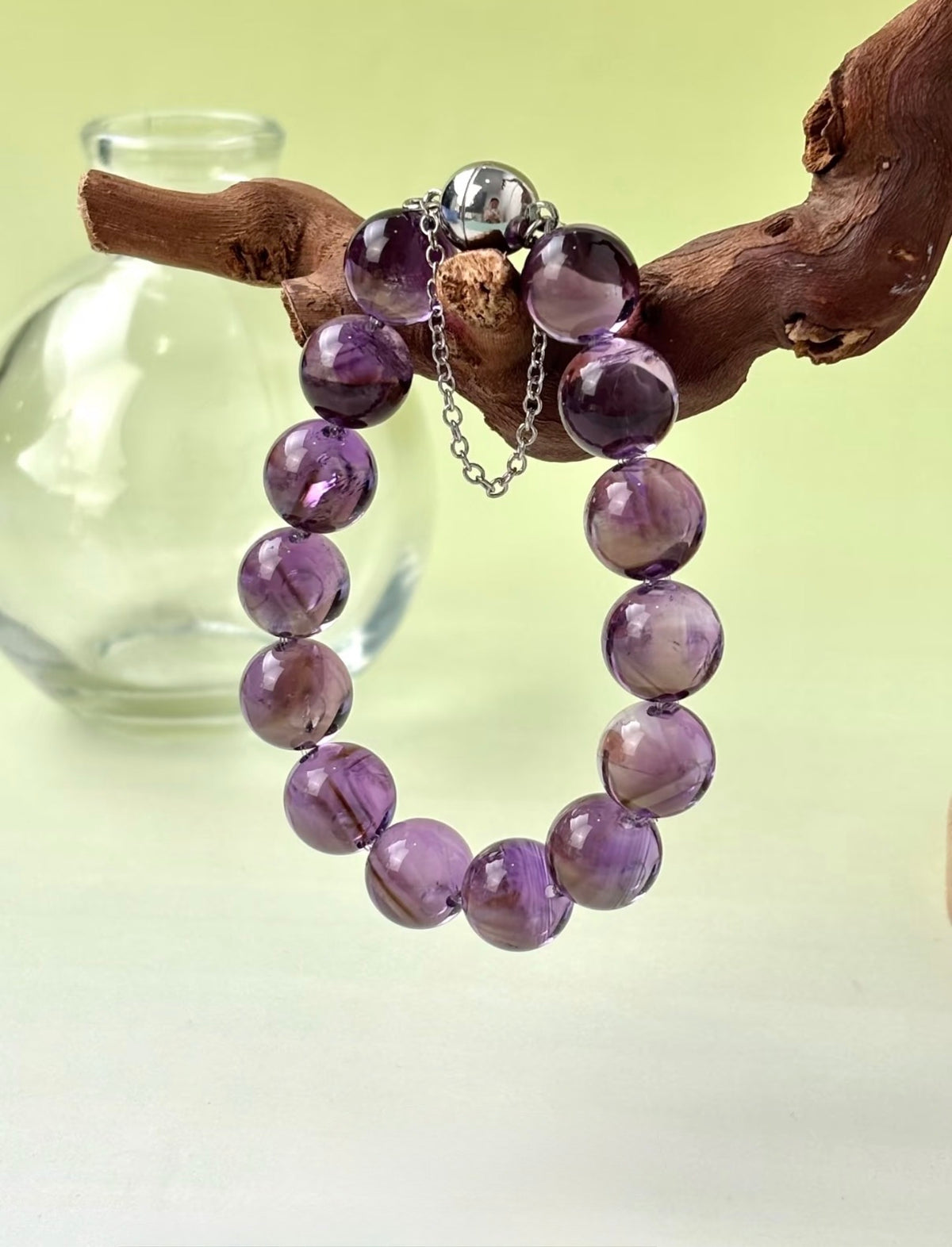 Purple Phantom Quartz Bracelet