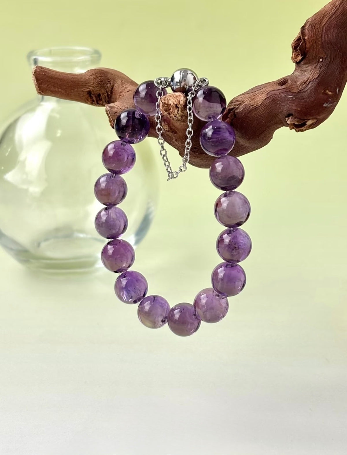Purple Phantom Quartz Bracelet