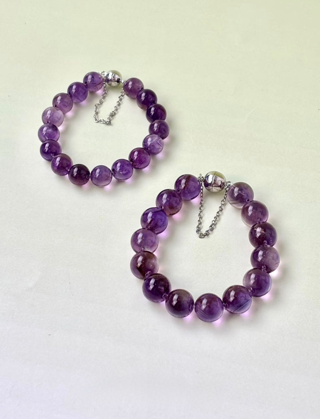 Purple Phantom Quartz Bracelet