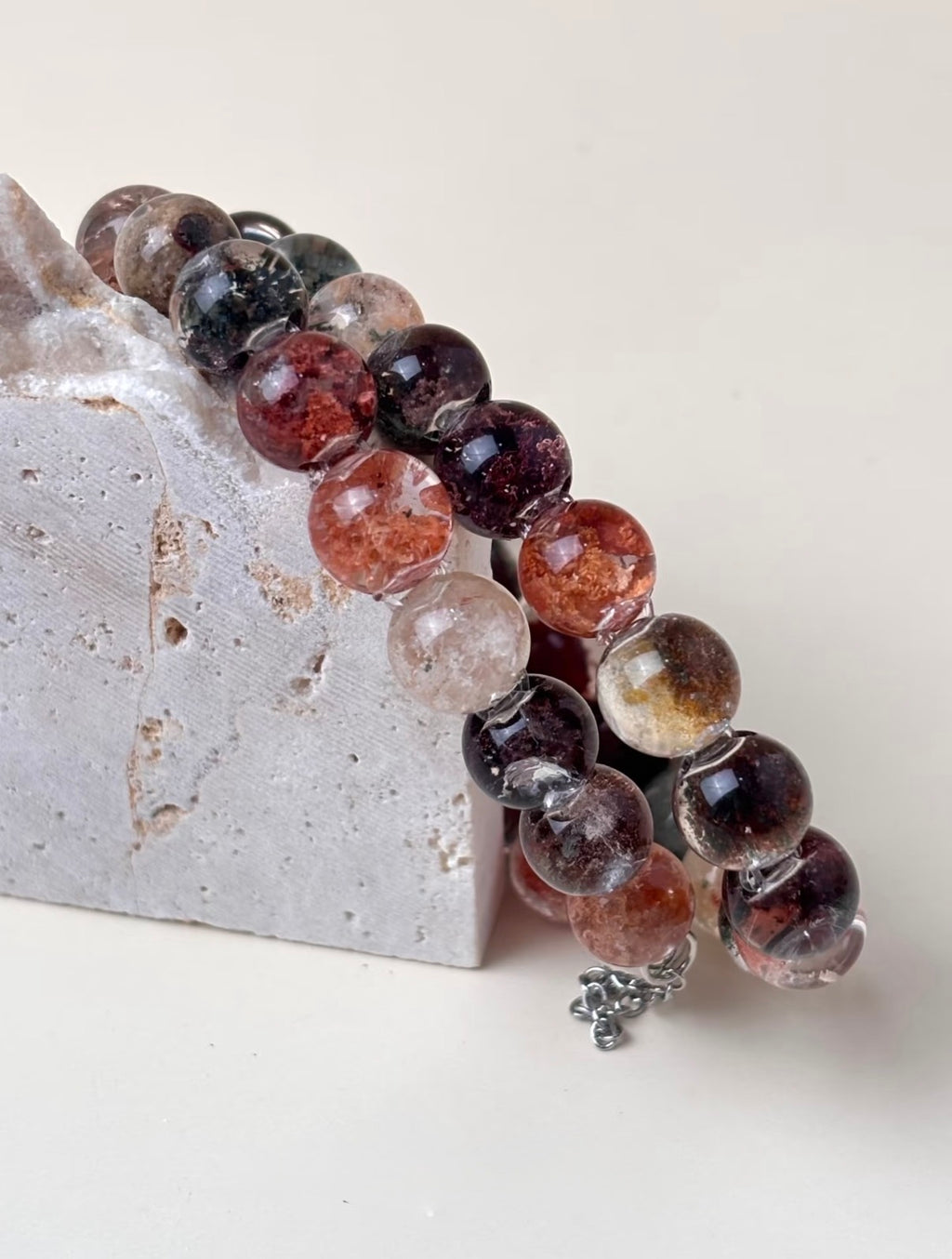 Brazilian Four Seasons Phantom Quartz Bracelet
