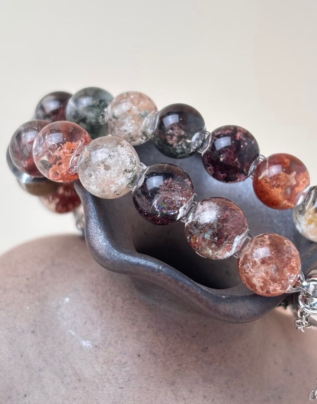 Brazilian Four Seasons Phantom Quartz Bracelet