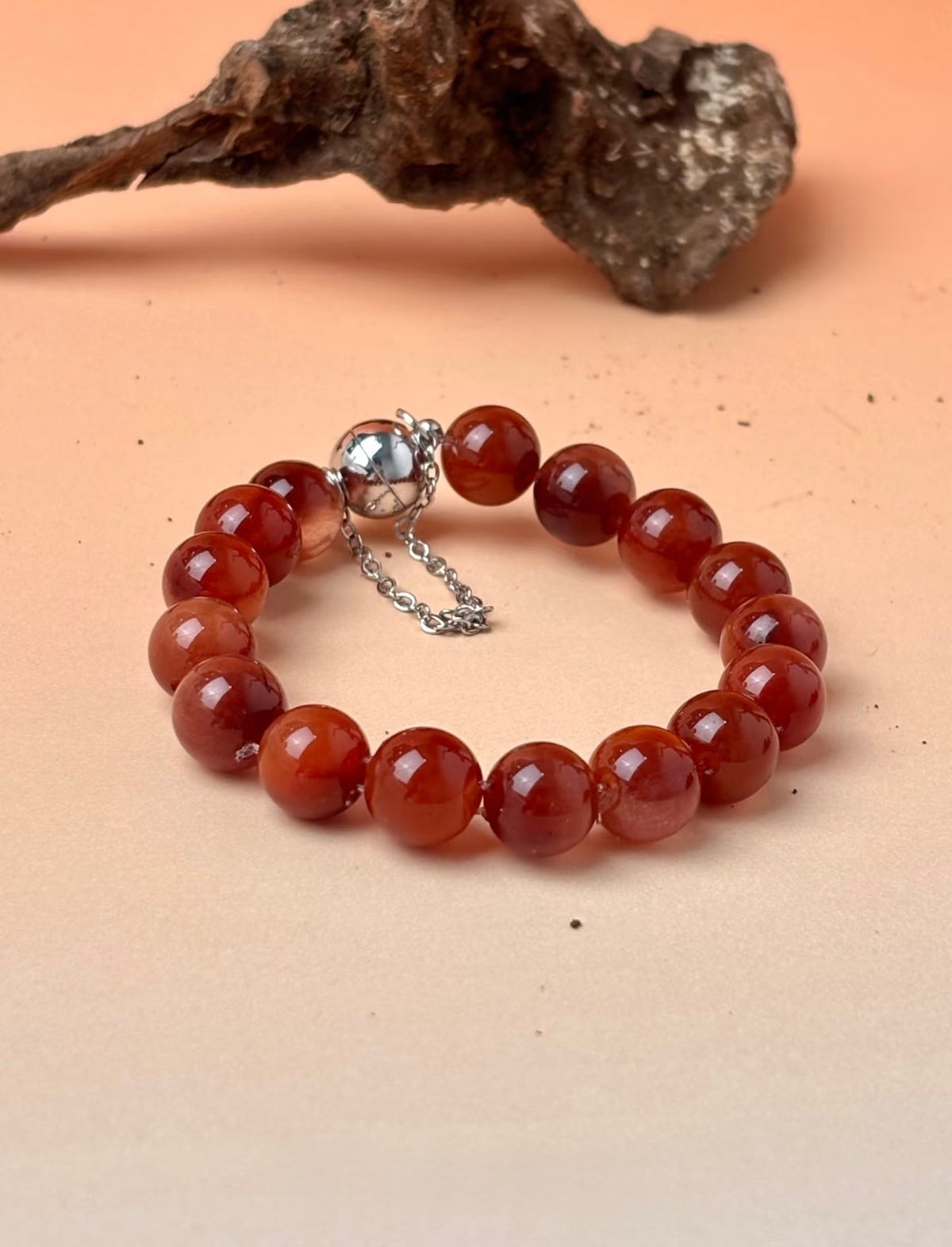 Red Rabbit Hair Quartz Bracelet