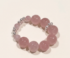 Rose Softness Rose Quartz & Shell Pearl Bracelet