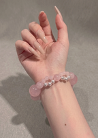 Rose Softness Rose Quartz & Shell Pearl Bracelet