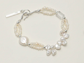 Lunar Harmony Baroque Pearl & Clear Quartz Bracelet