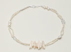Celestial Flow Baroque Pearl & Clear Quartz Necklace