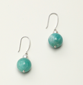 Veridian Echo Amazonite & Seed Pearl Drop Earrings